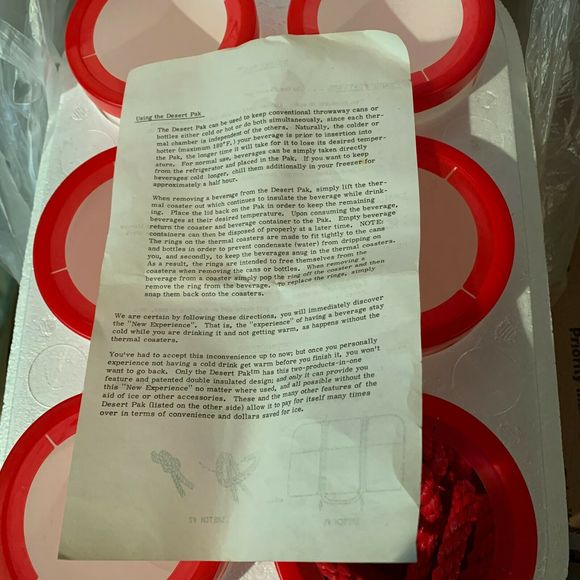 NWT 1970's Coke "Desert Pak" 6-pack cooler/box - Picture 8 of 8